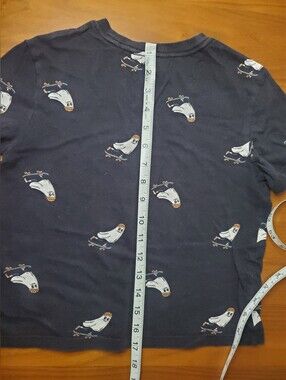 Old Navy Black Crewneck Tee with White Logo